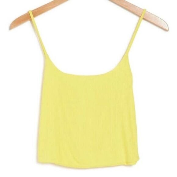 BP. Women's Ribbed Knit Crop Tank Top Spaghetti Strap Camisole NWT - Picture 4 of 4